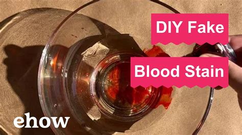 fake blood stains clothes|make your own non staining blood.